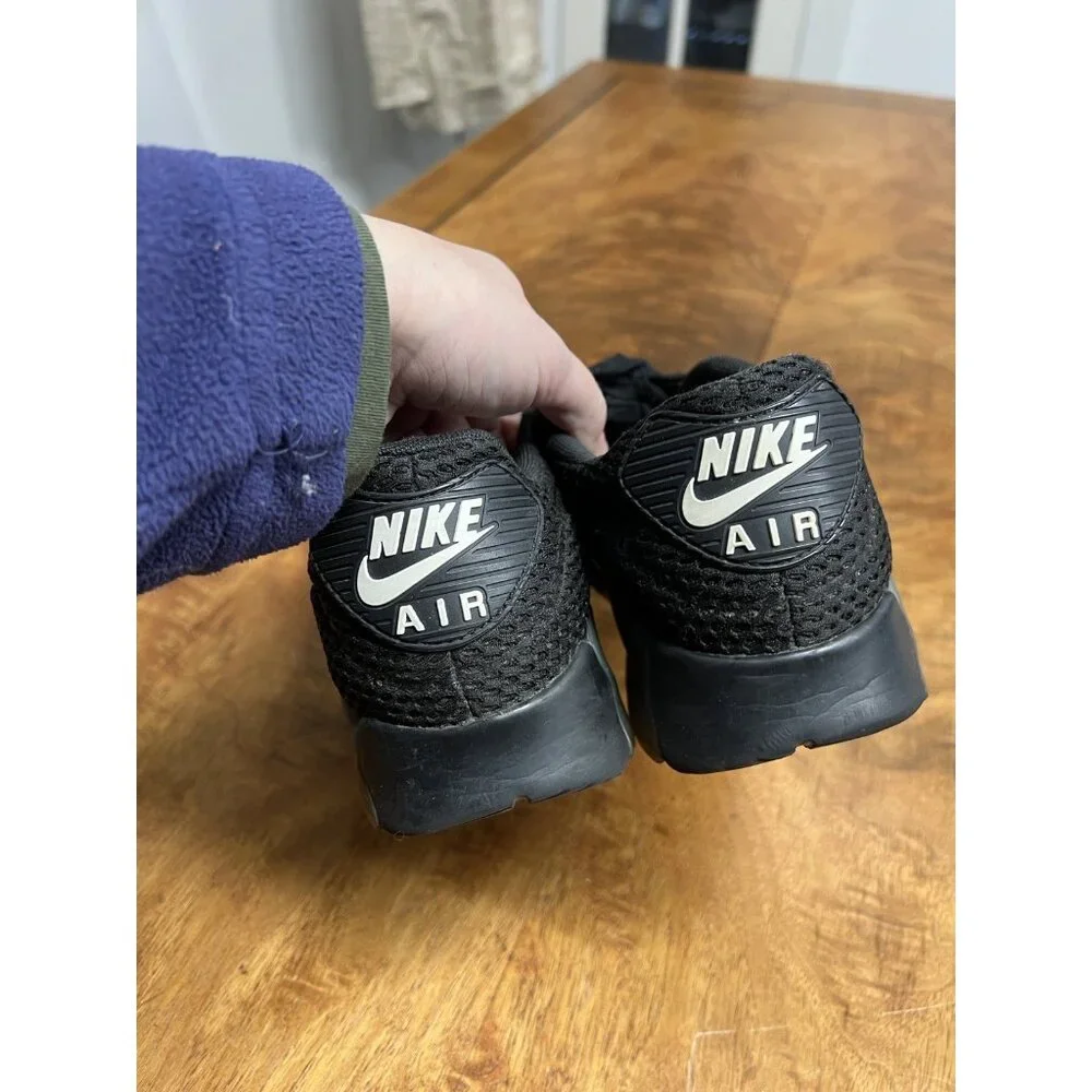 Nike Women’s 8.5 Air Max‎ 90 Triple Black Running Retro Shoe Sneakers Trainers